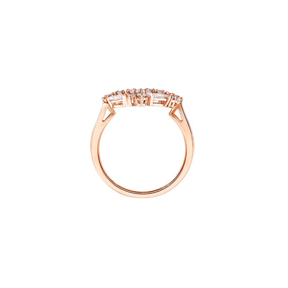 Diamond Heart Ring Rose Gold Image