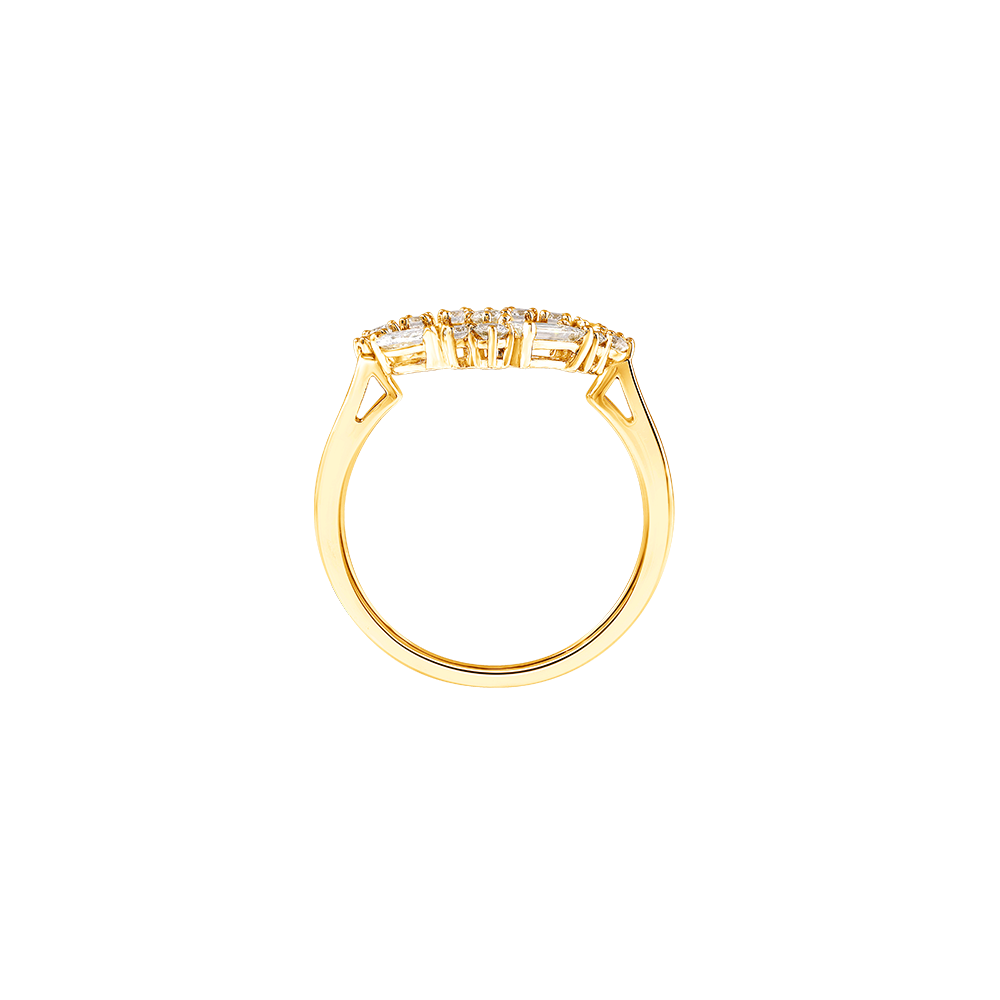 Diamond Heart Ring Gold Image