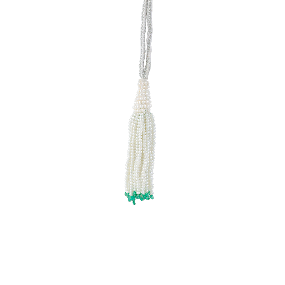 Diamond Emerald Beads Necklace Image