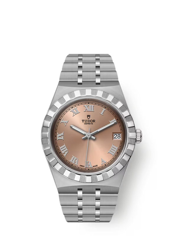 TUDOR ROYAL - 34 mm steel case  - Salmon dial