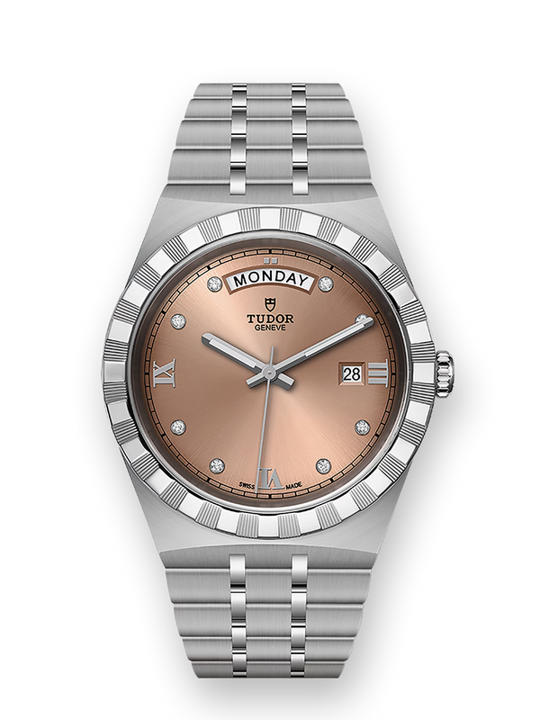 TUDOR ROYAL - 41 mm steel case - Diamond-set dial