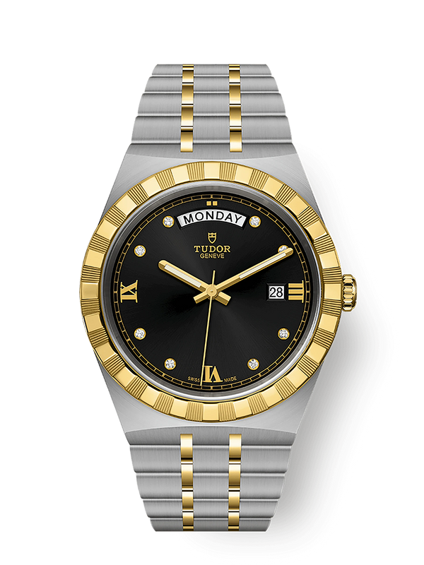 TUDOR ROYAL - 41mm steel case - Yellow gold bezel