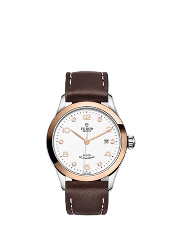 1926 - 28 mm steel case - Rose gold bezel