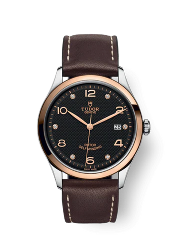 1926 - 39 mm steel case - Rose gold bezel