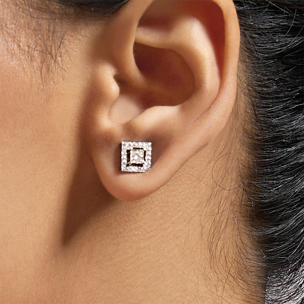 Princess-Cut Earstuds Image