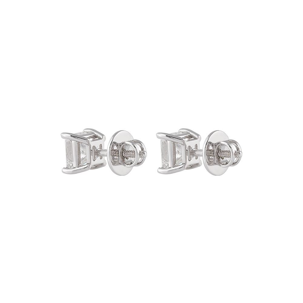 Princess-Cut Earstuds Image