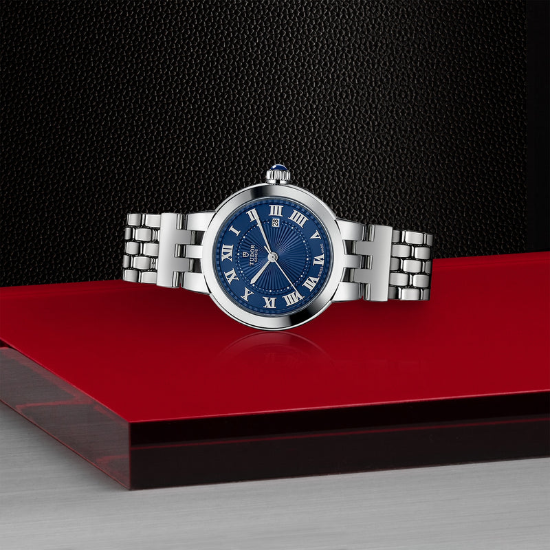 Clair de Rose - 30mm steel dial - Blue dial